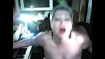 Hot sex with a mature slutwife on cam on the balcony and spreading her plump buttocks in order to expose her asshole