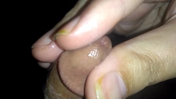 Hairy latino tries glans massage until orgasm Hairy latino tries glans massage until orgasm