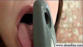 Sex tape with alone nasty girl playing with sex toys clip 23