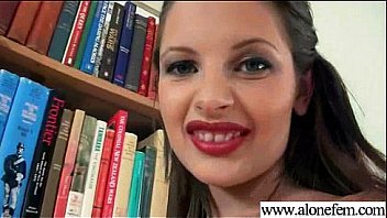 Hot sexy girl liona put all kind of sex things in her holes mov 02