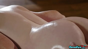 Braylin bailey massages nikki's cute bubble butt