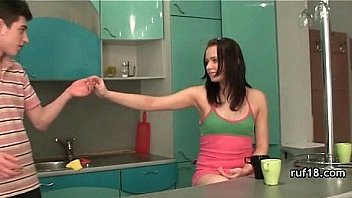 Teen in light bondage