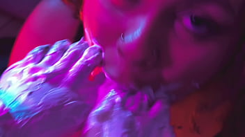 Bbw foot whipped cream toes licking & sucking