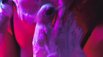 Bbw foot whipped cream toes licking & sucking