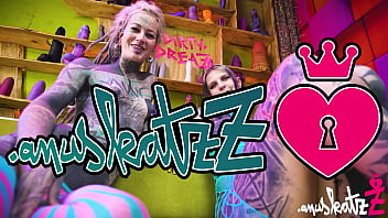 2 tattoo lesbians anal play with big toys in there assholes atm gapes real orgasm