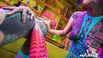 2 tattoo lesbians anal play with big toys in there assholes atm gapes real orgasm