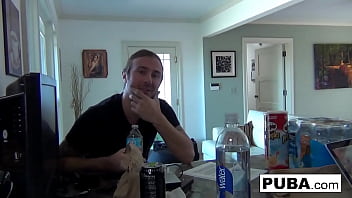 Hot babe gets a big cock