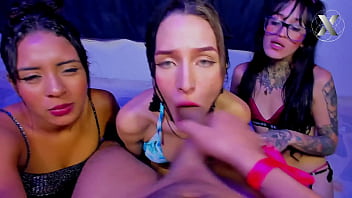 Jazmin swallows whole rough cock sloppy