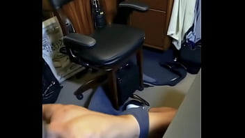 Series of thin muscled guys guys in briefs in transition from sitting and squatting to standing and back down again with muscled legs torso chest amd arms and nice bulge too