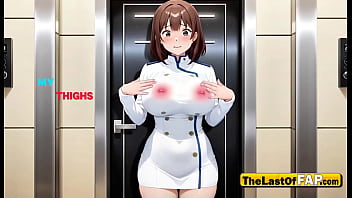 “you’re hired if you take my load” – sexy elevator attendant bounces on cock & gets filled in stuck elevator – uncensored ai hentai