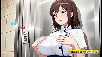 “you’re hired if you take my load” – sexy elevator attendant bounces on cock & gets filled in stuck elevator – uncensored ai hentai