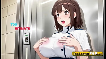 “you’re hired if you take my load” – sexy elevator attendant bounces on cock & gets filled in stuck elevator – uncensored ai hentai