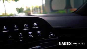 Devil in a blue dress sucking black men’s swollen cock for cum