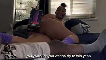 Fucking her with this oversized dildo