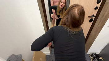 The delivery girl ate my pizza and now she's working it off with her body