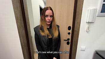 The delivery girl ate my pizza and now she's working it off with her body