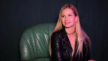 Insatiably sucking a dildo close to the camera