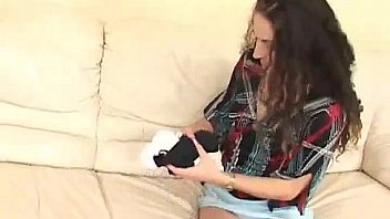 Stolen panties make this kinky girl wet