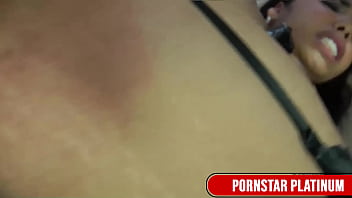 Pierced latina havana ginger drinks all of hunk justice's warm cum