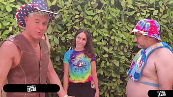 Riley star and laya rae squirt in wild threesome with dean’s big cock