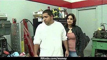 Desperate teen naked in public and fucks to pay rent 24