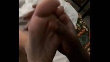 Feet licking missionary & side fuck