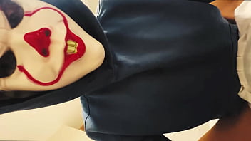 Halloween night lights off legs up – homemade missionary creampie