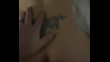 Skinny girl takes back shots