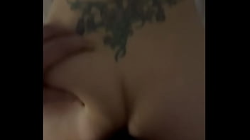 Skinny girl takes back shots