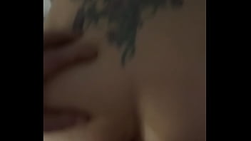 Skinny girl takes back shots