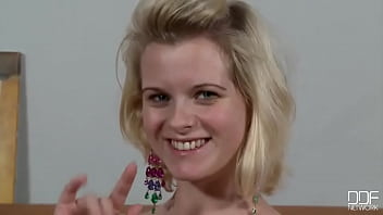 Busty Blonde Bustin' Out thumbnail