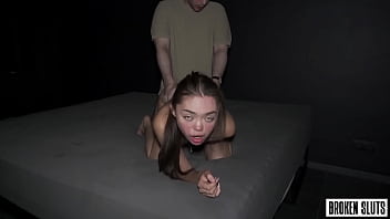 Tiny asian gymnast vs big cock