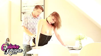 Teen gets railed behind her twin's back