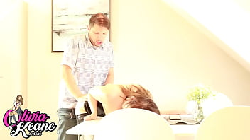 Teen gets railed behind her twin's back