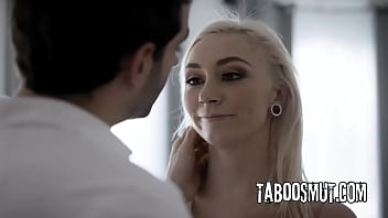 Skinny blonde student fucked by creepy tutor