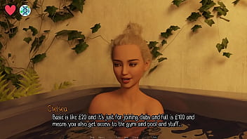 Elmwood university #11 brunette college cheerleader gets fucked hard in the hot tub while her friends watches