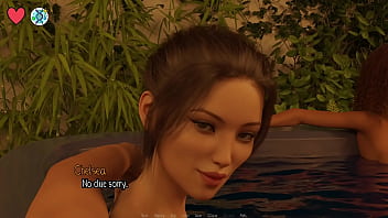 Elmwood university #11 brunette college cheerleader gets fucked hard in the hot tub while her friends watches