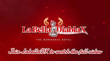 Double view of hot latina mistress using a human toilet