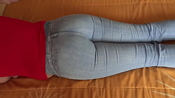 Stepbrother masturbates with my ass he sticks it in my ass and i get a big cumshot