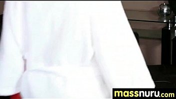 Japanese masseuse gives a full service massage 15