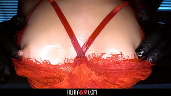 Horny slut shaking orgasm after rough fuck