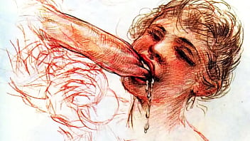 Retro eritic drawings