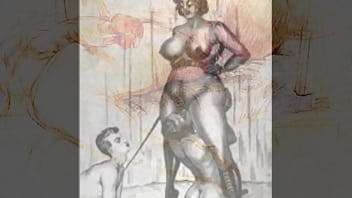 Retro eritic drawings