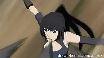 Garota de anime dando o cuzinho e gozando