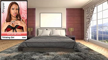 Miss katia de lys dances for you in the bed room