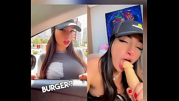 Public taking macdonald's service to a next level hot roleplay here