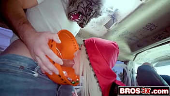 Halloween bus pickup turns x rated with petite blonde going wild