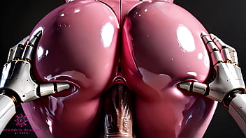 Sex robot gets pounded and filled with cum close up pov ai