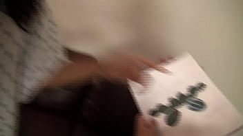 Horny babe gets fucked hard through a glory hole