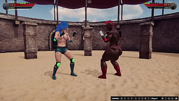 Twiggy vs tasha nf3d female mma battle combat arena